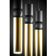 Lustra moderna neagra-aurie detalii sferice negre 3xGU10/60W Alas 2007 Jupiter